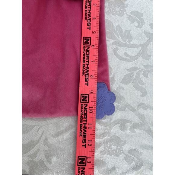 Bright Starts Crinkle Teething Blanket Bird Buterfly Cow Pig Pink with Purple - Picture 4 of 4